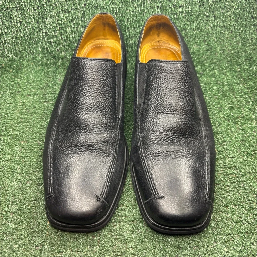 Sandro Moscoloni 5302 LV Leather Comfort Soft Gel Loafer Black Mens Size 10 D